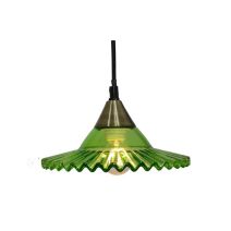 Suspension pitine verre vert