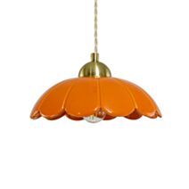 Suspension Claris céramique Ø23cm orange - C-CREATION