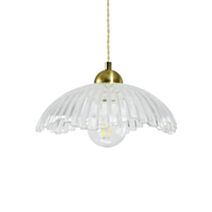 Suspension Adley verre transparent Ø29cm - C-CREATION