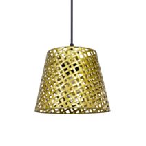 Suspension Tanis métal doré Ø21,5cm E27 fourni - C-CREATION