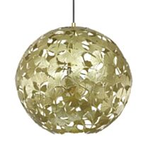 Suspension Osmose en métal doré dia 42 cm hauteur 41 cm  1 douille E27 ampoule non fournie.