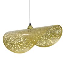 Suspension Nisley métal doré Ø60cm E27 - C CREATION