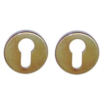 Rosaces avec trou de cylindre vieilli laiton - CHRISLIGNE