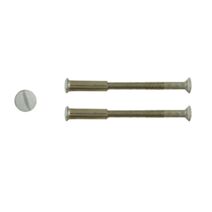 2 Vis relieuses blanc