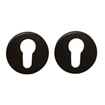 Rosaces avec trou de cylindre Meudon noir mat - CHRISLIGNE