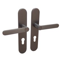 2 poignées de porte Meudon-k trou de cylindre aluminium canon de fusil 