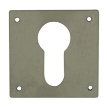 Plaque cache serrure cylindre 50x50mm inox - LINEA BERTOMANI