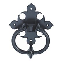1 heurtoir contemporain zamak noir - LINEA BERTOMANI