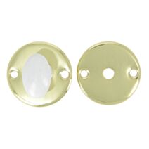 Rosace WC ronde laiton poli verni x2 - LINEA BERTOMANI