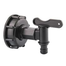 Robinet pour cuve IBC avec sortie raccord rapide