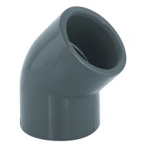 Coude PVC pression 45° femelle Ø63