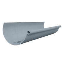 Gouttière PVC Développement 25cm gris 4m - FITT