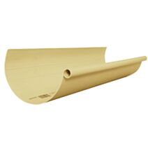 Gouttière PVC Développement 25cm sable L.4m - INTERPLAST