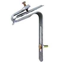 étrier galvanisé avec plaque pour plaque ondulée avec visserie 6 x 25 mm - INTERPLAST