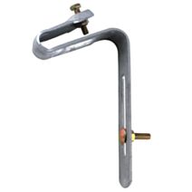 étrier galvanisé sans plaque pour plaque ondulée avec visserie 6 x 25 mm - INTERPLAST