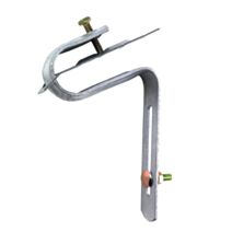 étrier galvanisé avec plaque pour tuile avec visserie 6 x 25 mm - INTERPLAST