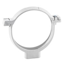 collier de fixation gouttière ø 80 pvc blanc, boulonnerie inox - INTERPLAST