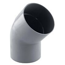 coude gouttière 45° mf pvc 80 gris - INTERPLAST
