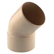 coude gouttière 45° mf pvc 80 sable - INTERPLAST