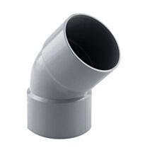 coude gouttière 45° ff pvc 50 gris - INTERPLAST