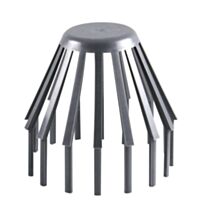 crapaudine gouttière ø 100 pvc gris - INTERPLAST