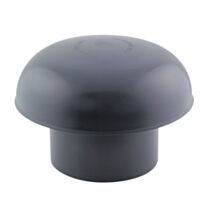 Chapeau de ventilation PVC ardoise Diam.125 - INTERPLAST