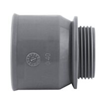 Manchon d'adaptation PVC à visser diam.40 - INTERPLAST