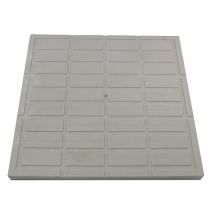 Tampon léger pour regard 400 x 400 mm gris - INTERPLAST