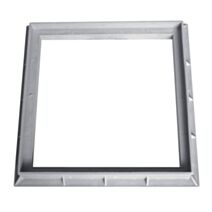 cadre 20 x 20 cm gris polypropilène - INTERPLAST