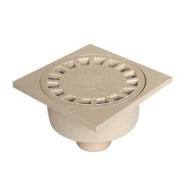 Siphon de cour 250x250 sortie ext Ø100 sable
