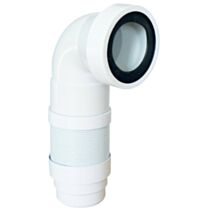 Pipe coudée extensible souple PVC blanche Diam.100 - INTERPLAST