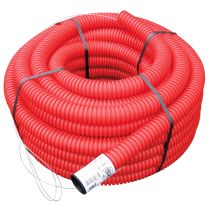 Gaine TPC PE ∅40mm couronne 25m Rouge - FITT