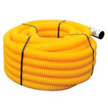 Gaine TPC jaune Ø40mm couronne 15m - FITT