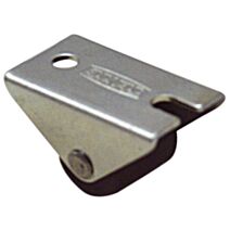 Roulette fonctionnelle à platine fixe polychoc noir Ø15mm charge supportée 12 kg - CIME