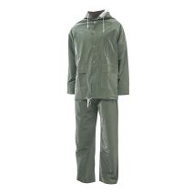 Tenue de pluie XXL vert PVC - BLACKFOX