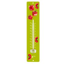 Thermomètre tôle peinte 30 cm poivron