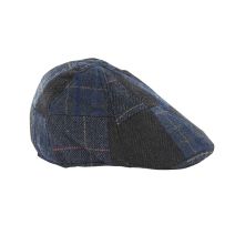 Casquette patchwork bleu 57