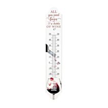 Thermomètre t peinte 45cm vin