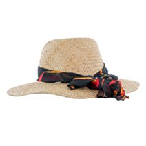 Chapeau lilas paille