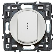 Interrupteur ou va et vient soft témoin sans neutre blanc céliane - LEGRAND