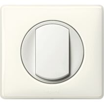 Va-et-vient 10A + plaque céliane blanc - LEGRAND