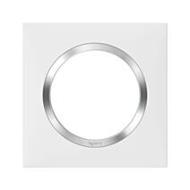 Plaque 1 poste blanc chrome dooxie - LEGRAND