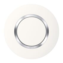 Plaque 1 poste blanc chrome dooxie - LEGRAND