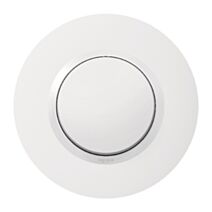 Interrupteur ou va-et-vient 10ax 250v~ avec plaque ronde blanche Dooxie - LEGRAND