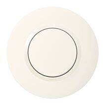 Bouton poussoir Dooxie blanc avec plaque ronde blanche - LEGRAND 