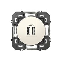 Double usb blanc compose Dooxie - LEGRAND