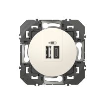 Prise double USB A + C Dooxie 3A 15W blanc