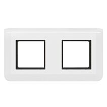 Plaque Mosaic avec support pour 2x2 modules montage horizontal blanc