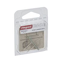 Voyant Lumineux Mosaic 230V Poussoir et Interrupteur Composable Blanc