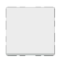 Poussoir Lumineux Mosaic Composable + Voyant Fourni 2 Modules Blanc